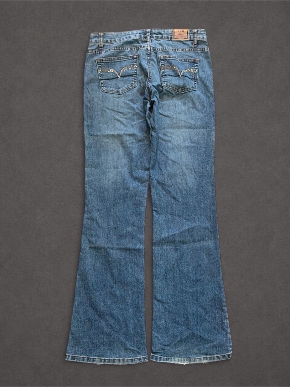 Vintage ABM Jeans Low Rise Flare Leg Denim Size 5
